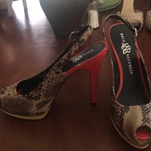Rock & Republic heels (used, worn one time) - Picture 2 of 3